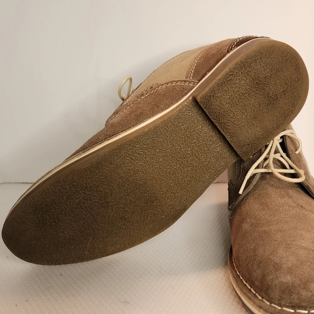 Steve Madden Hanson Desert Boot 9.5 nubuck suede &‎ canvas low boots